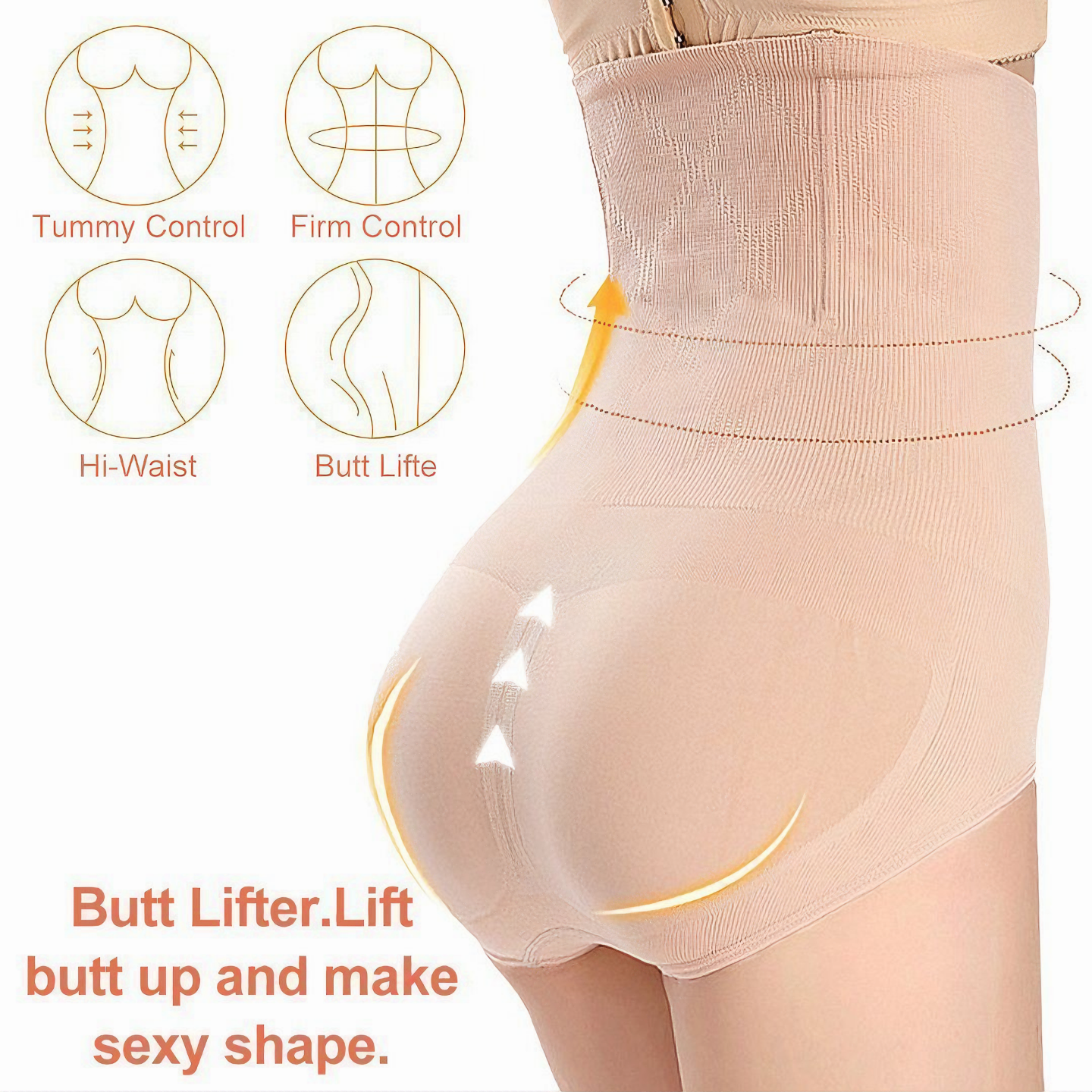 High Waist Tummy Control Shapewear Panties