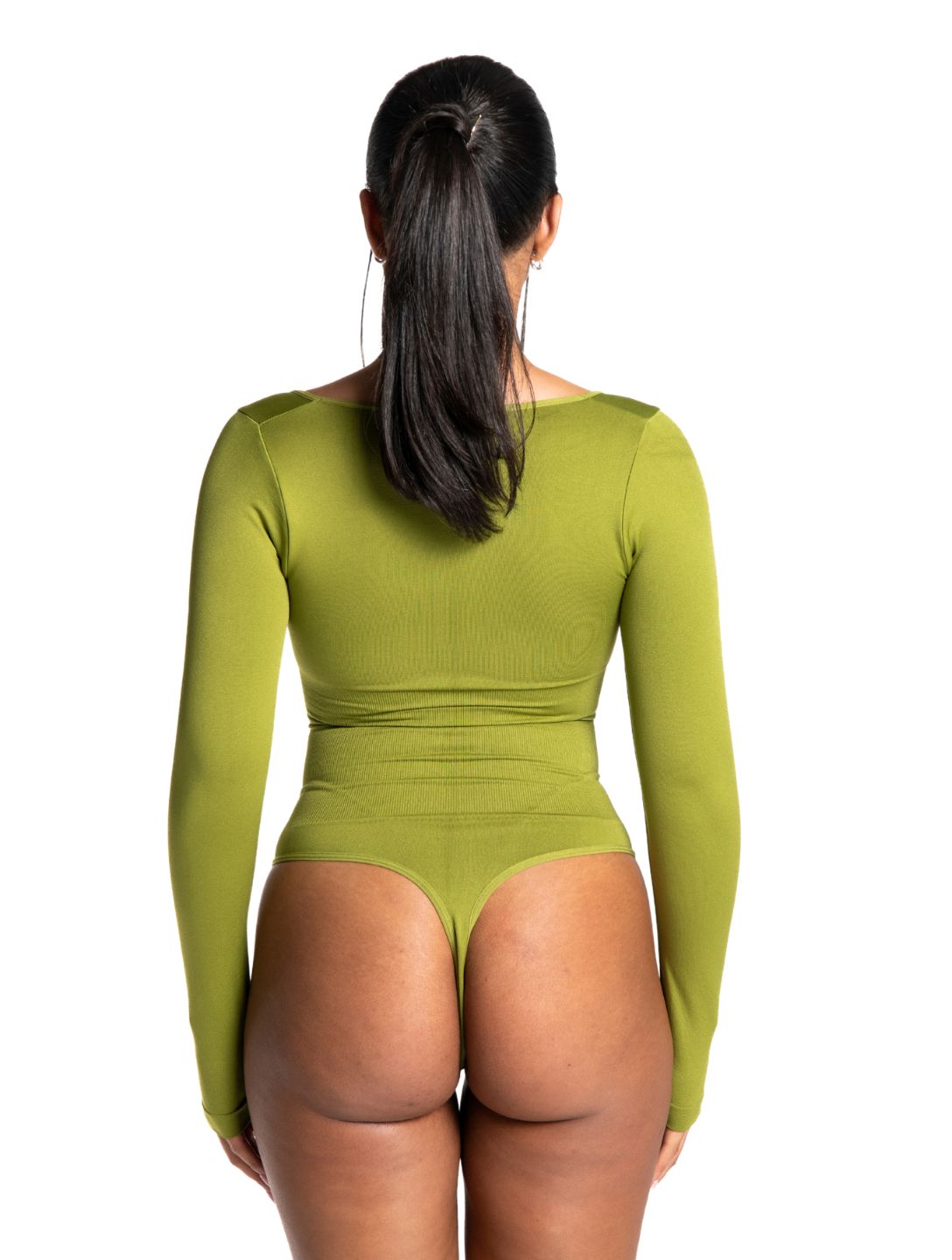 Long Sleeve Thong Bodysuit - AuranovaWear