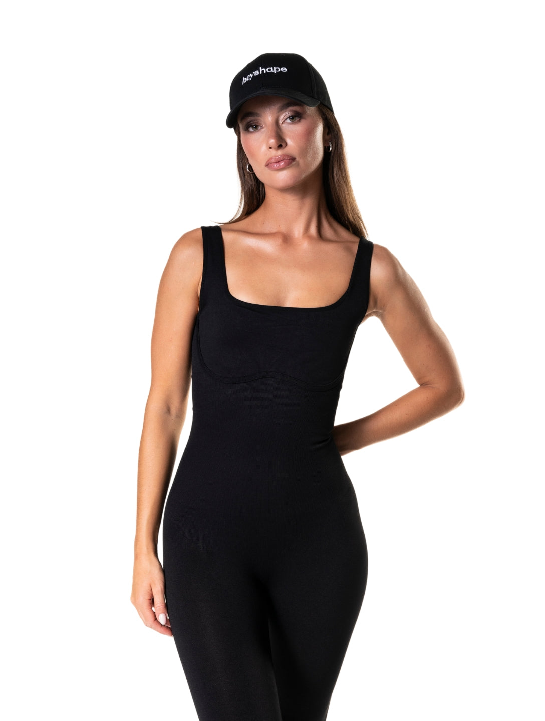 Square Neck U-Back Flared Jumpsuit - AuranovaWear