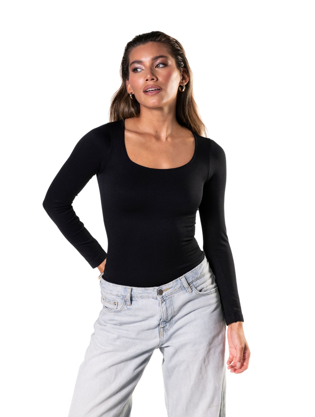 Long Sleeve Thong Bodysuit - AuranovaWear