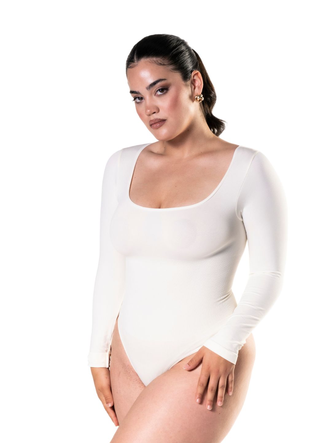 Long Sleeve Thong Bodysuit - AuranovaWear