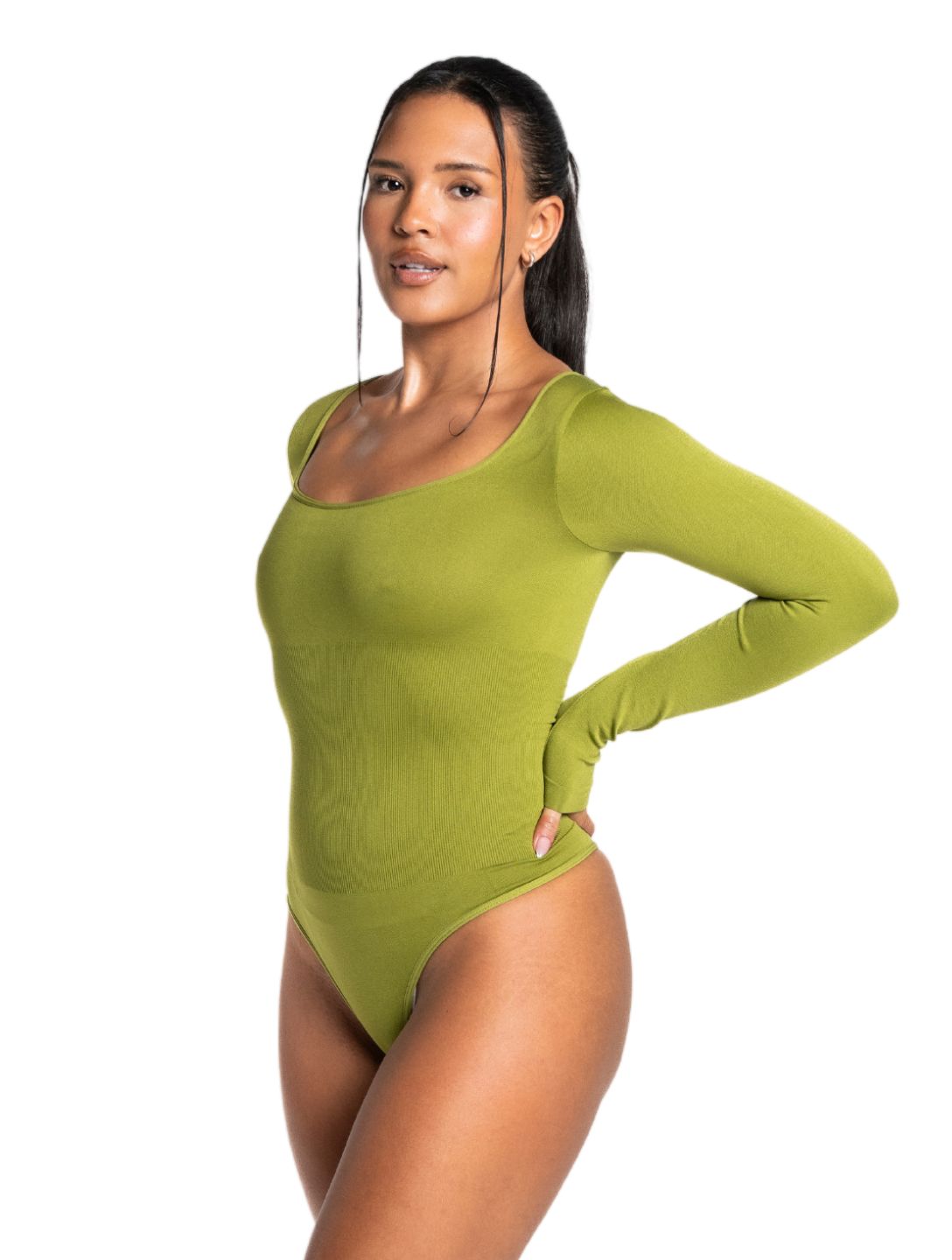 Long Sleeve Thong Bodysuit - AuranovaWear