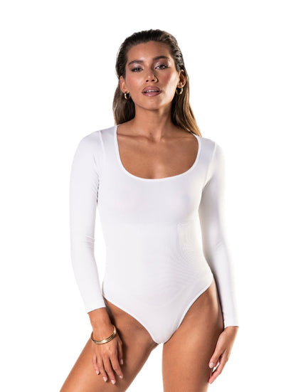 Long Sleeve Thong Bodysuit - AuranovaWear