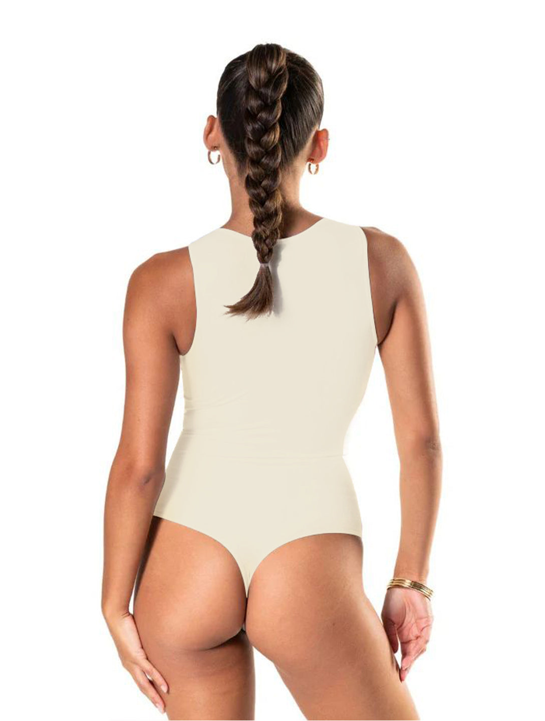 Round Neck Thong Bodysuit - AuranovaWear