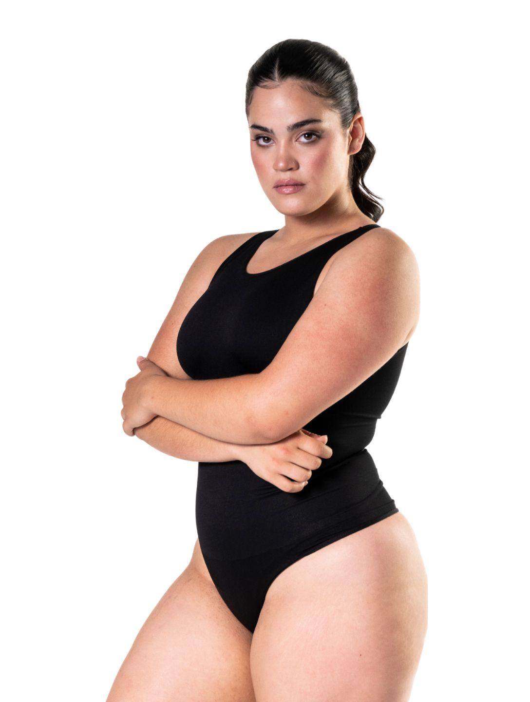Round Neck Thong Bodysuit - AuranovaWear
