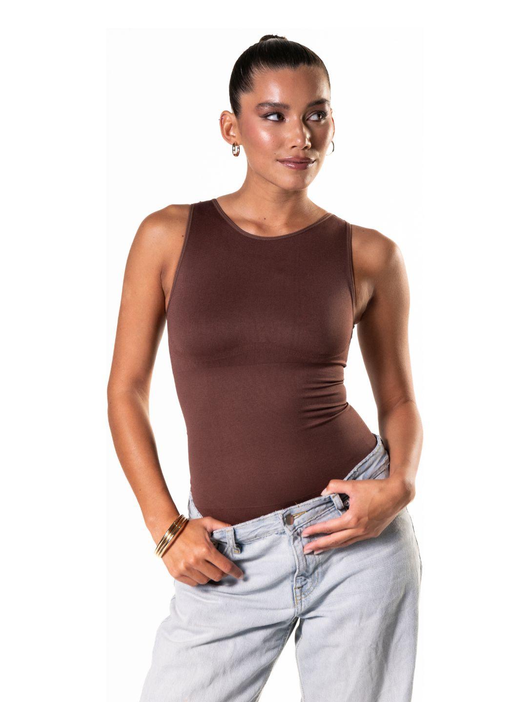 Round Neck Thong Bodysuit - AuranovaWear
