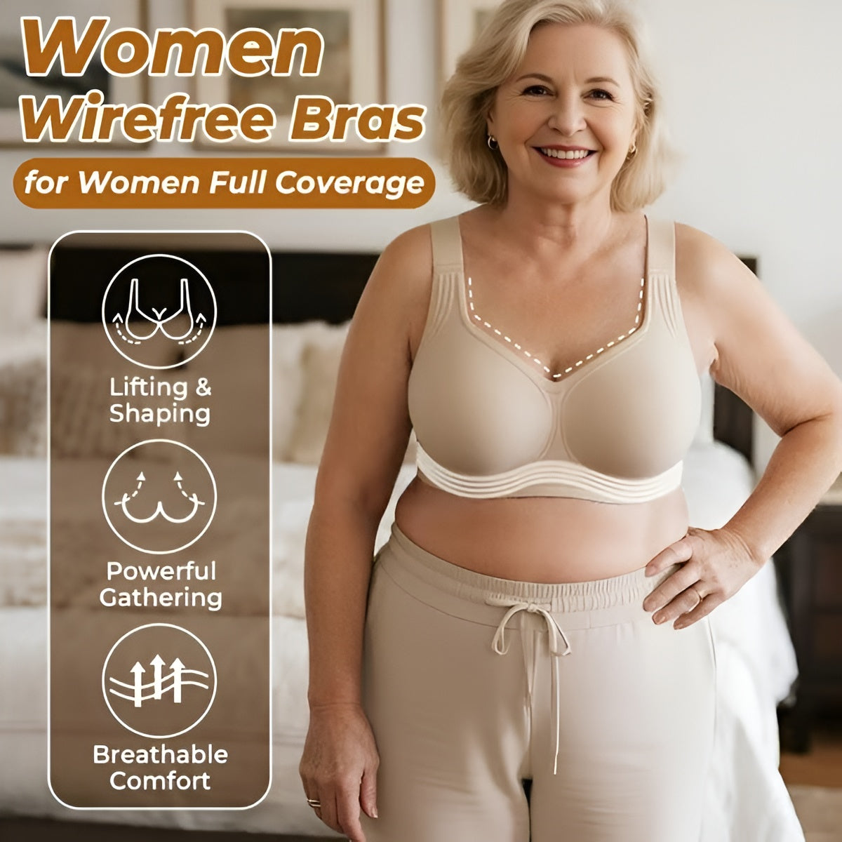 🏆Super firming bra | Women Wirefree Bras 👍No more sagging breasts
